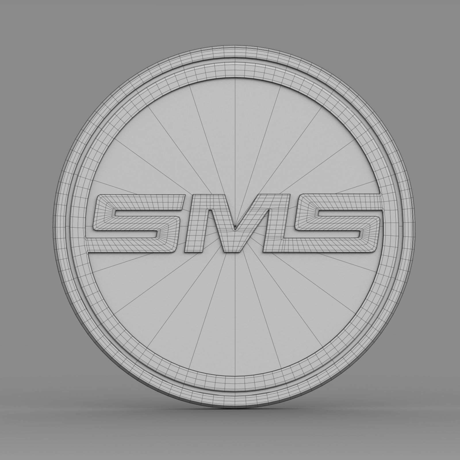 sms logo 3D model_7