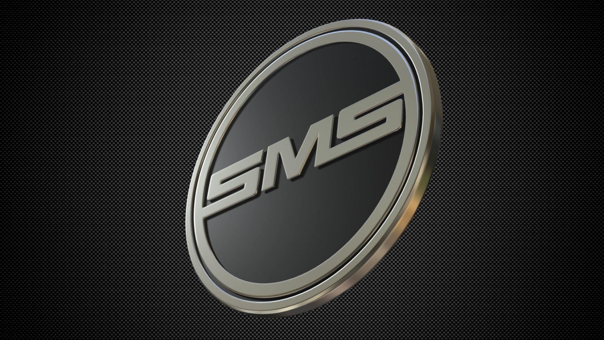 sms logo 3D model_4