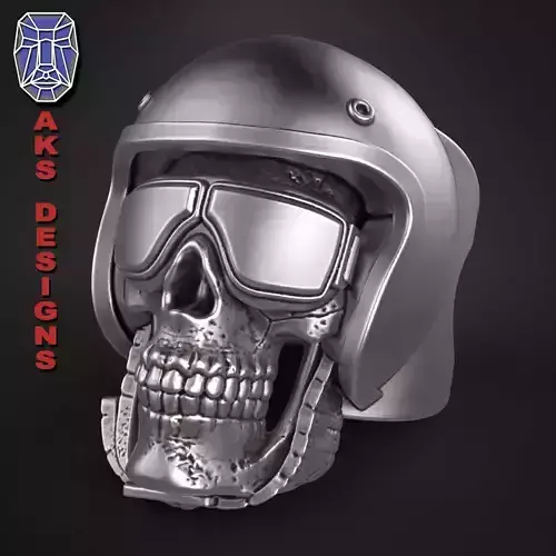  skull ring jewelry Biker skull 2