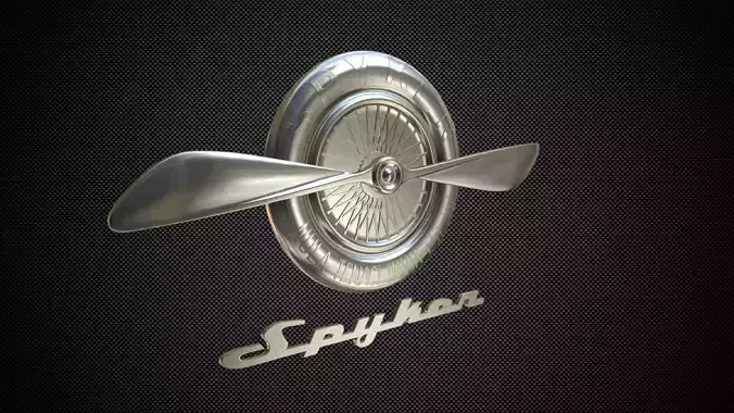 spyker logo 3D model