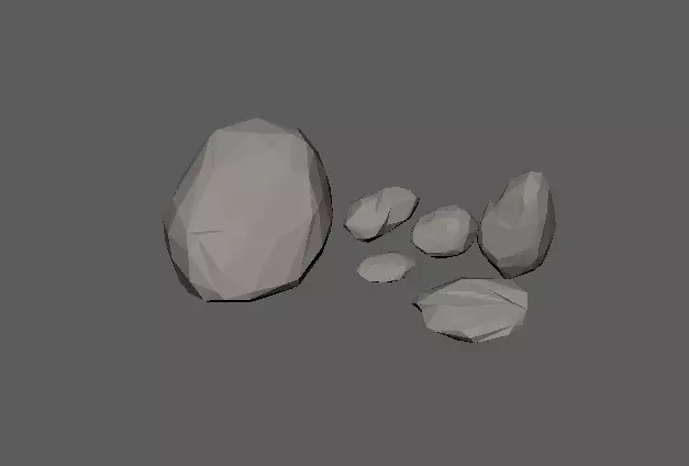 Rocks set of Free 3D model_0