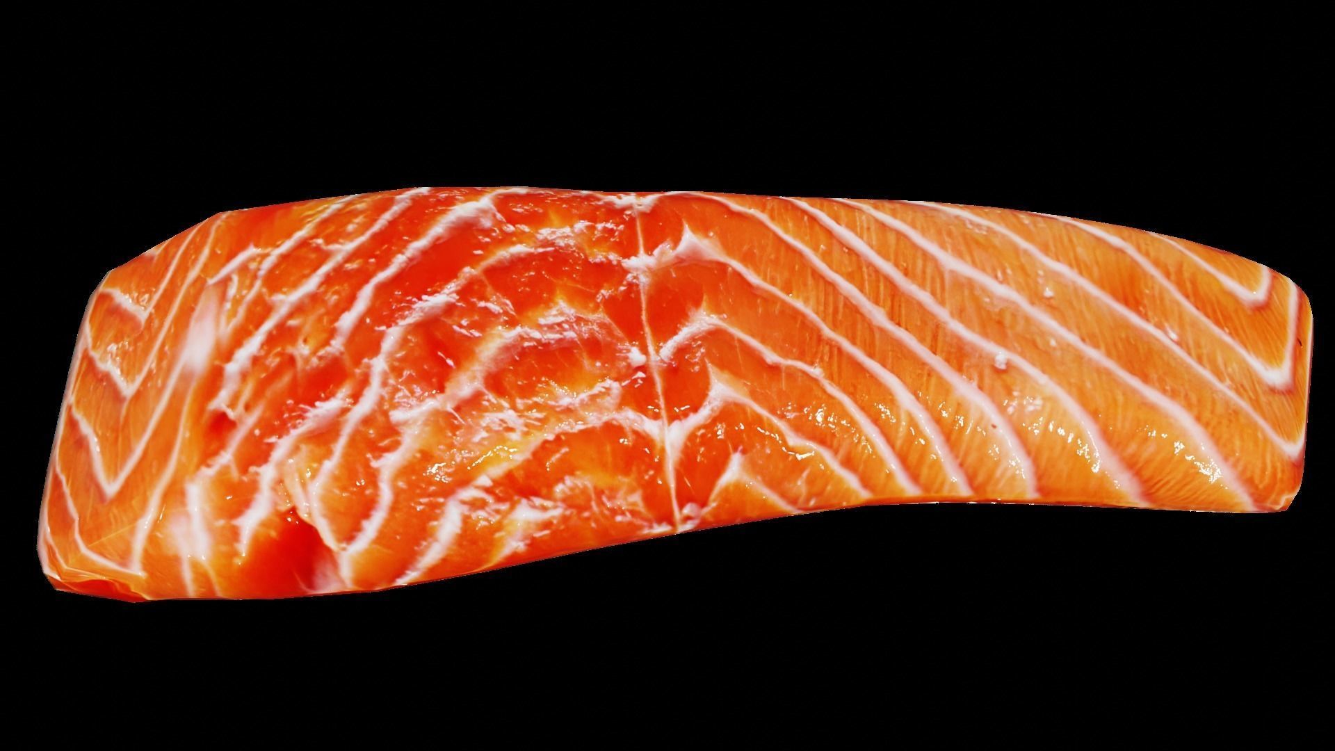 Salmon Fillet Low-poly 3D model_43