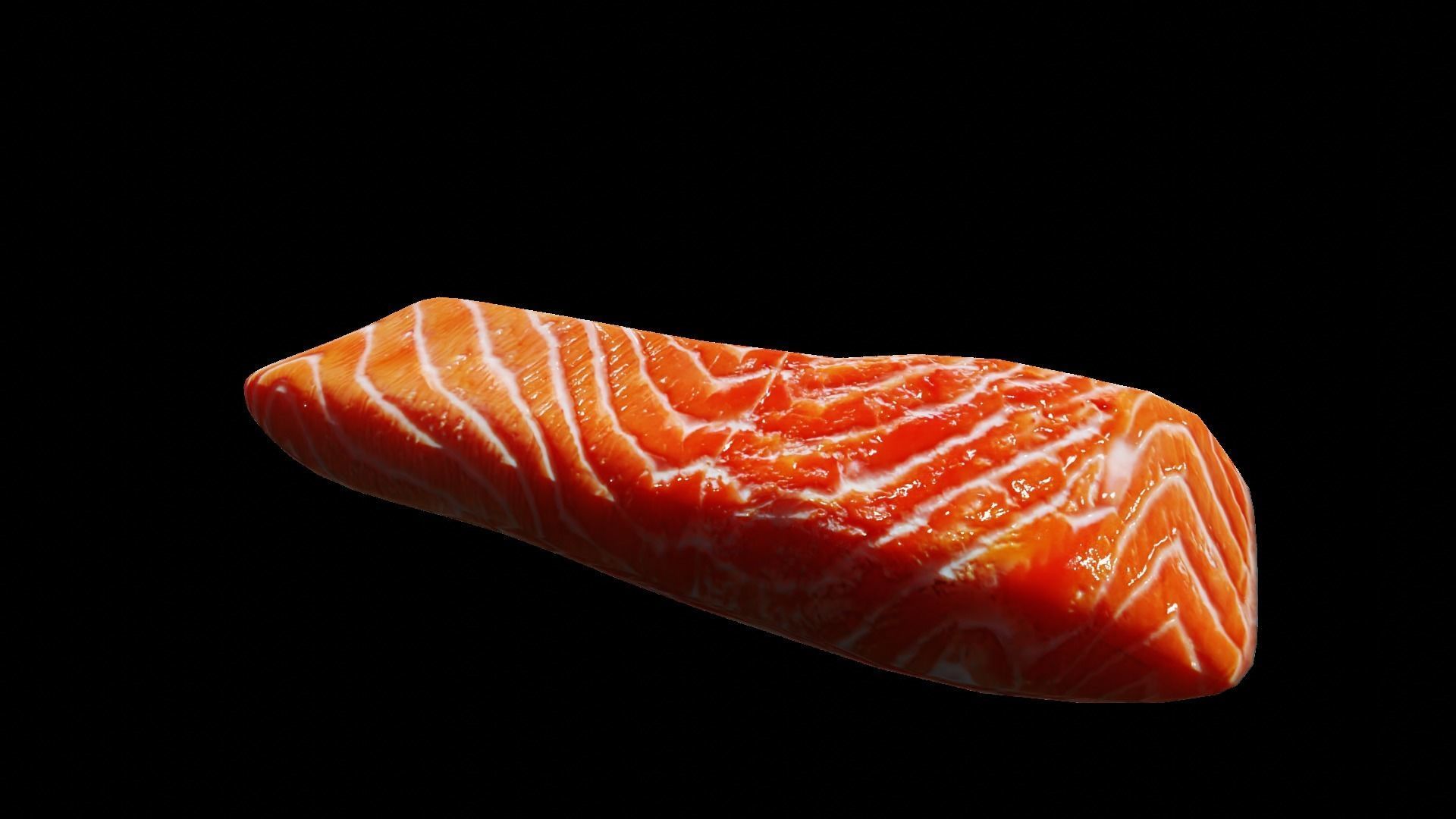 Salmon Fillet Low-poly 3D model_38