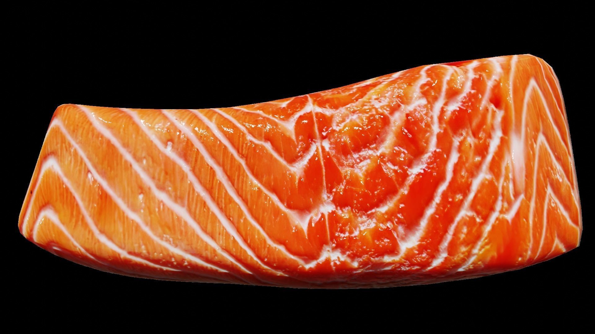 Salmon Fillet Low-poly 3D model_4