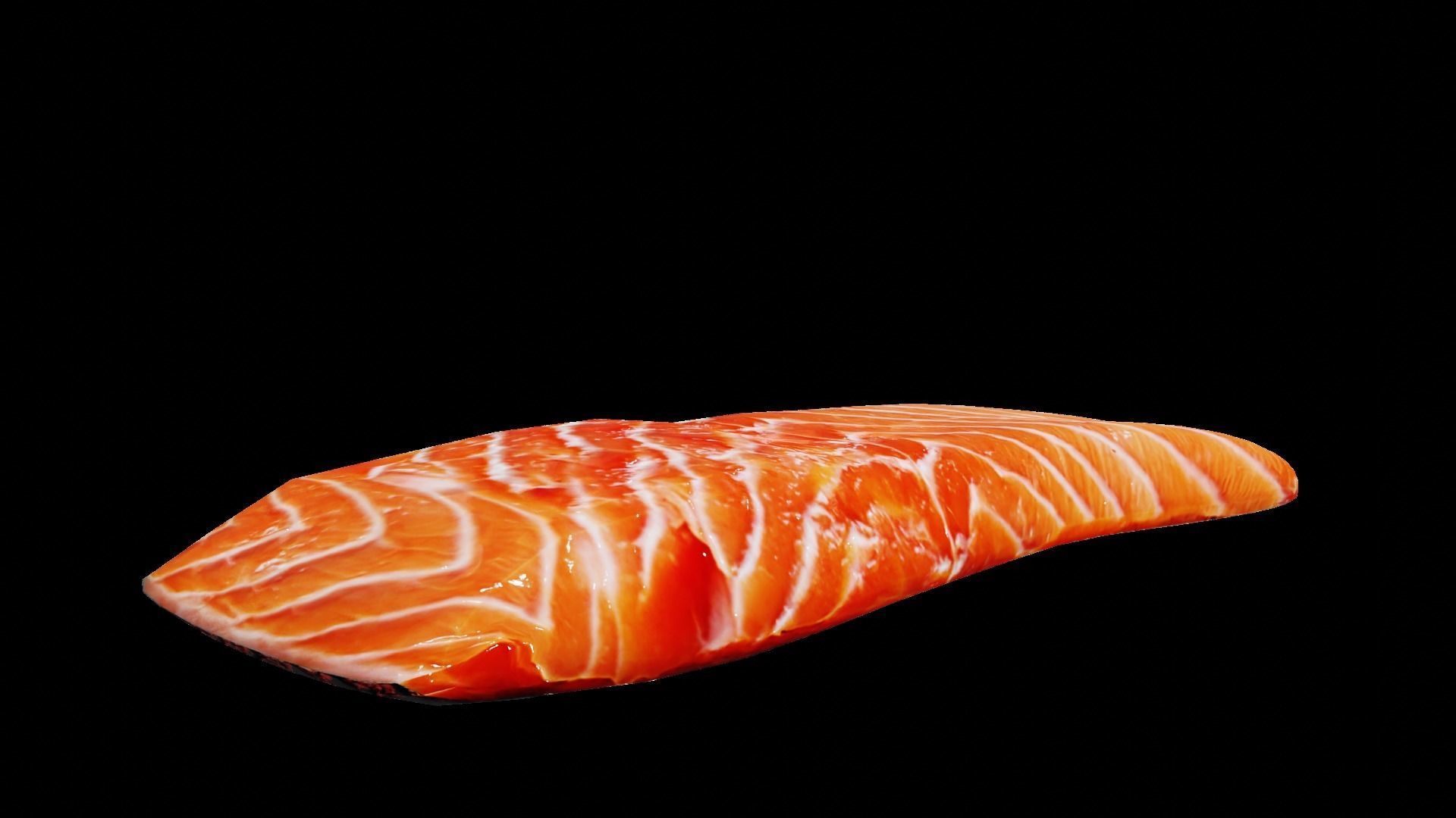 Salmon Fillet Low-poly 3D model_18