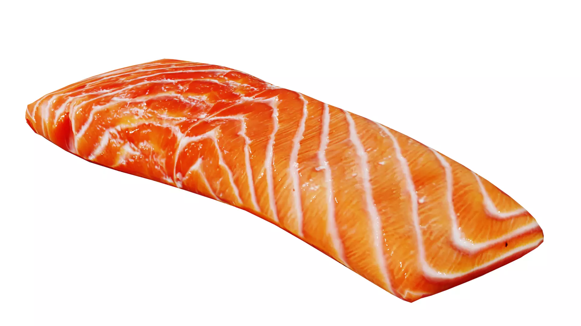 Salmon Fillet Low-poly 3D model_0