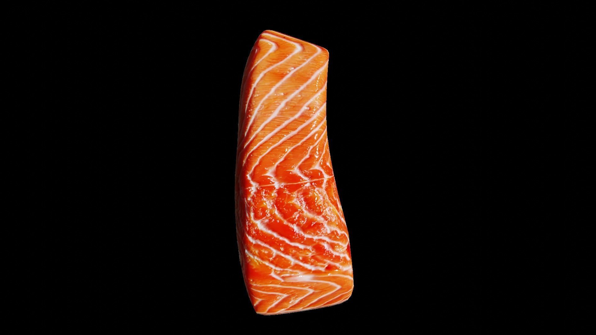 Salmon Fillet Low-poly 3D model_29