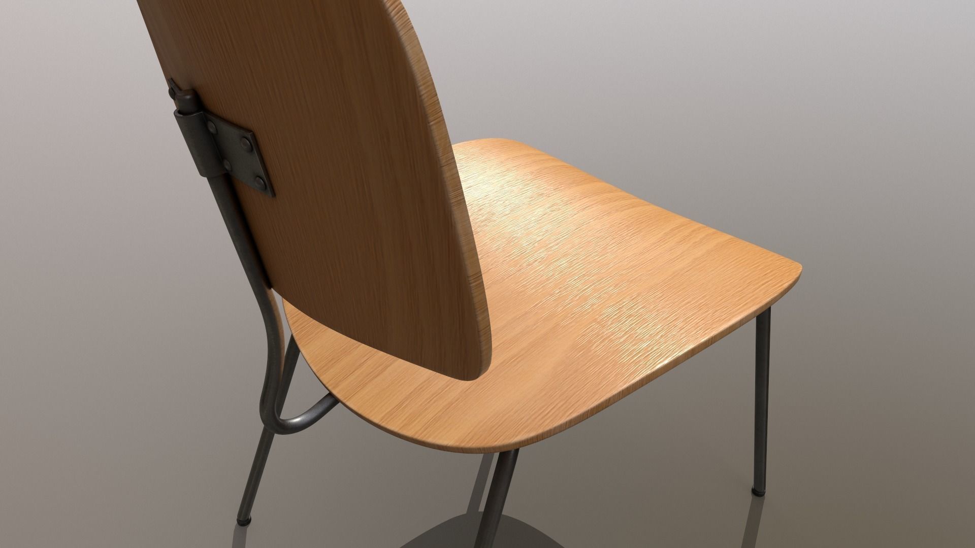 Detailed Vintage School Chair Design PBR - Lumion - UE4 Low-poly 3D model_8