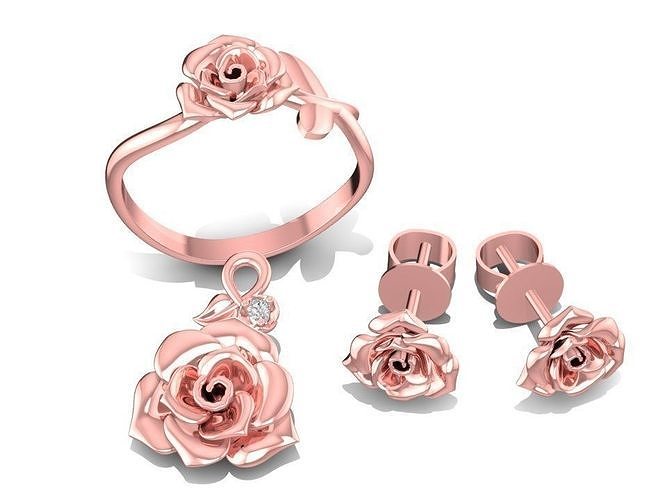 Rose Jewelry Set  1937 3D print model