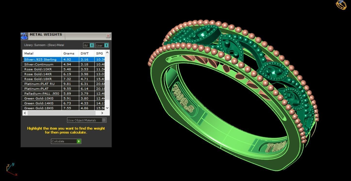 solitaire set ring 3D print model_17