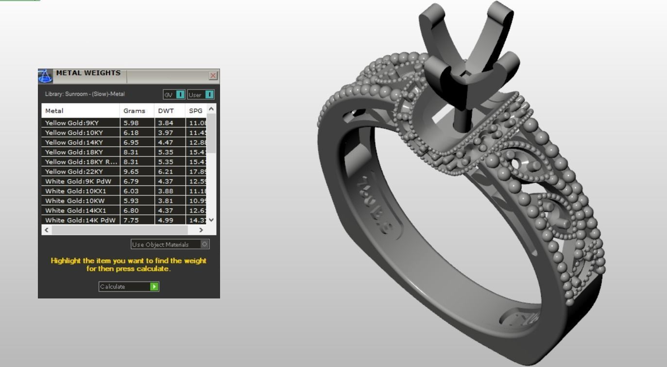 solitaire set ring 3D print model_18