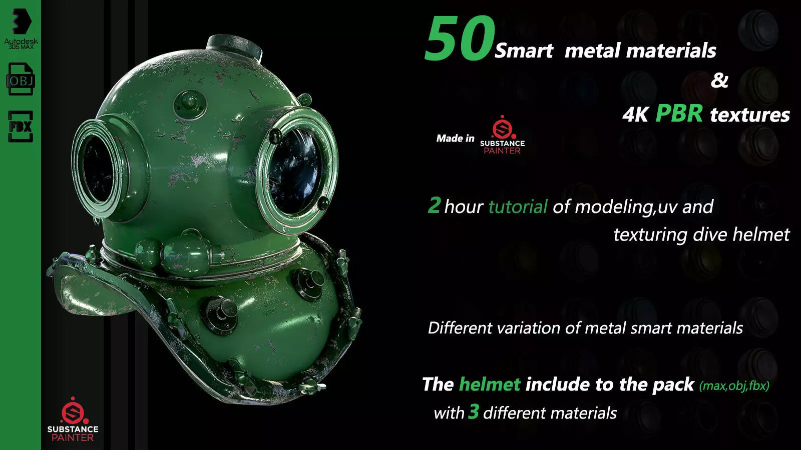 50 metal smart material and 4k pbr textures Texture_0