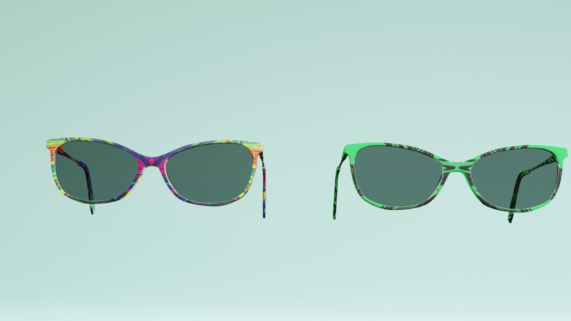  Sunglasses Eyewear 5 colors Low-poly 3D model Low-poly 3D model_4