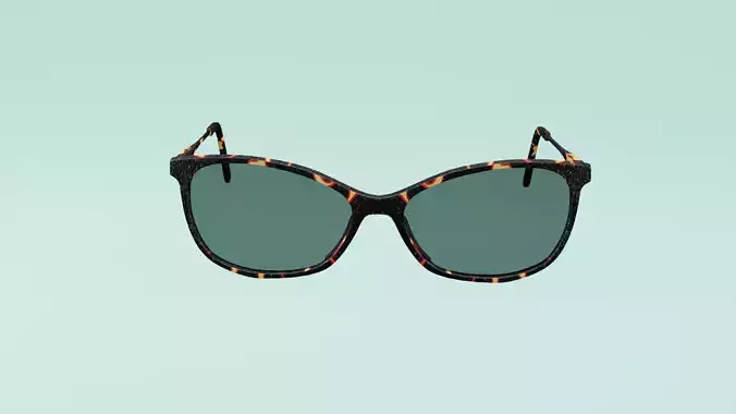  Sunglasses Eyewear 5 colors Low-poly 3D model