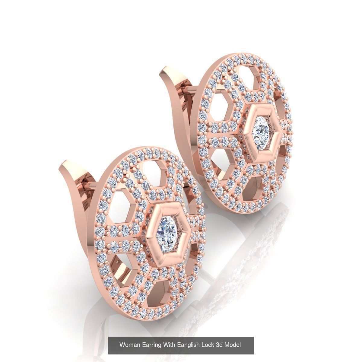 Bulk Fancy Earring And Pendent Collection and Render Detail _22