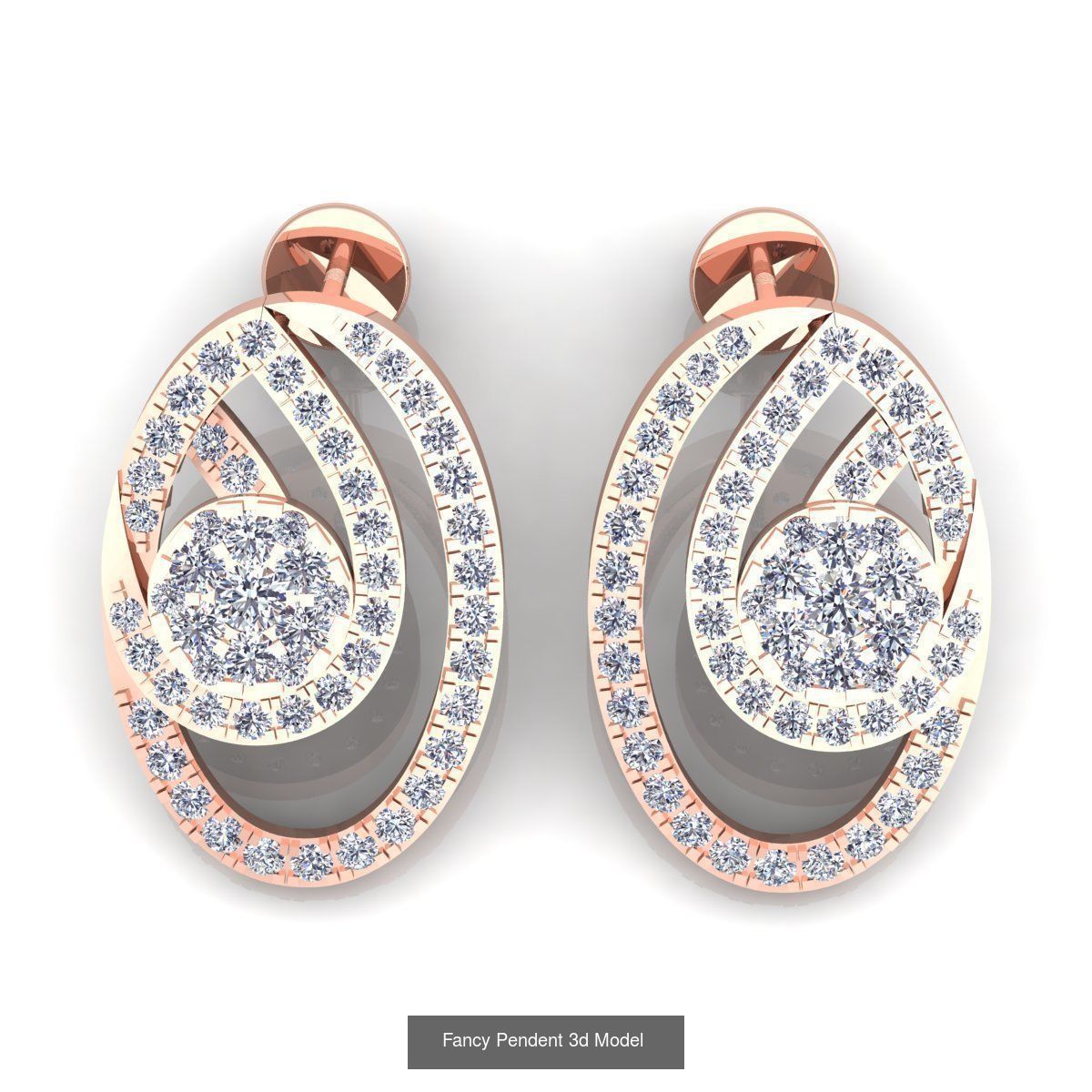 Bulk Fancy Earring And Pendent Collection and Render Detail _21