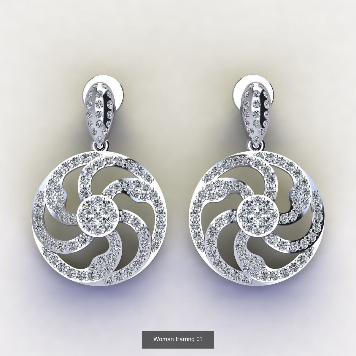 Bulk Fancy Earring And Pendent Collection and Render Detail _75