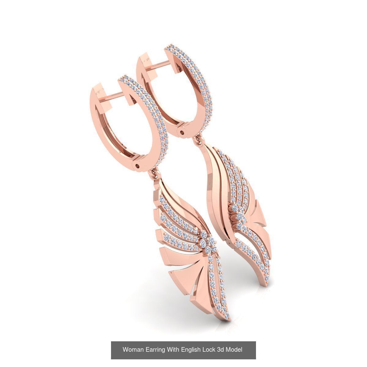 Bulk Fancy Earring And Pendent Collection and Render Detail _14