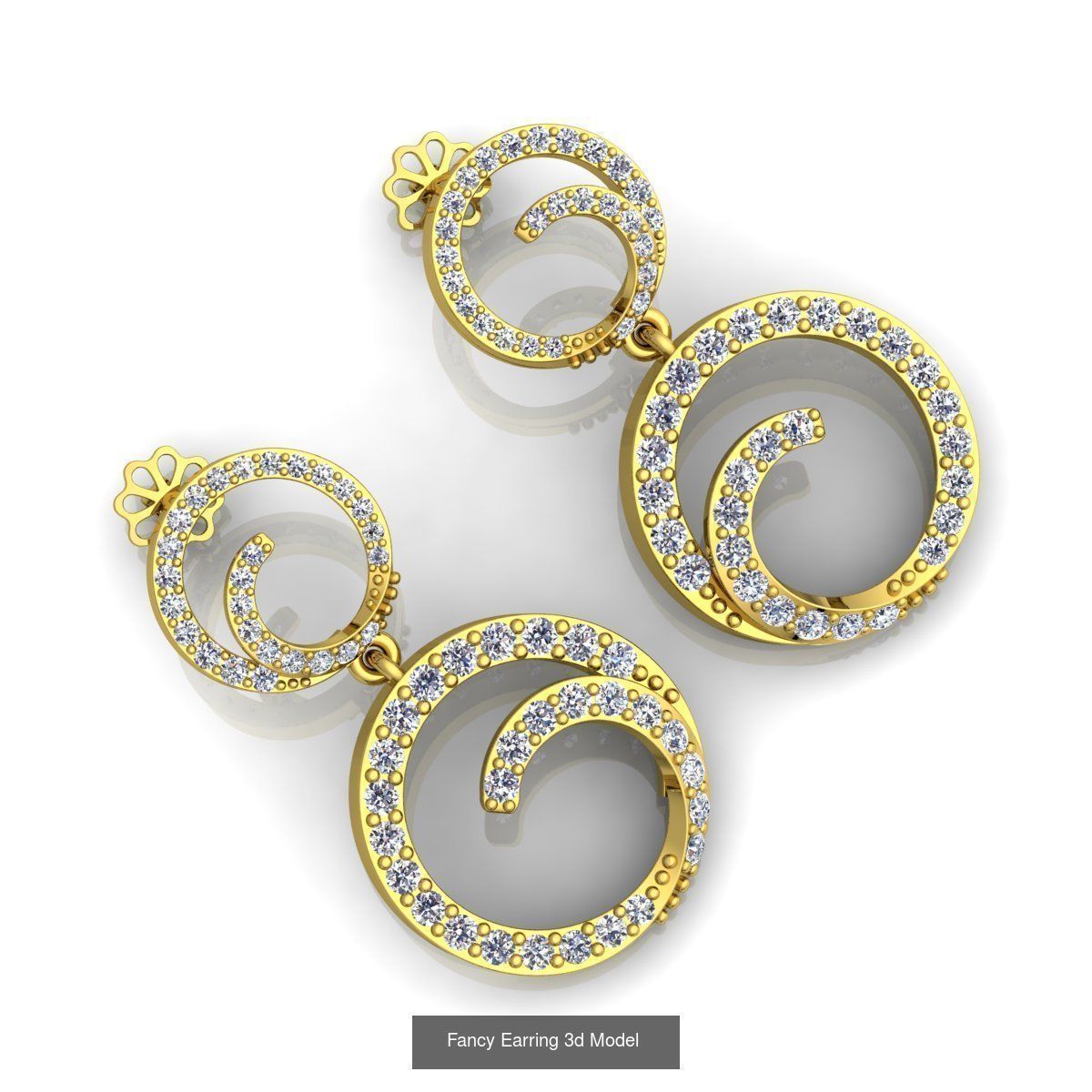Bulk Fancy Earring And Pendent Collection and Render Detail _24