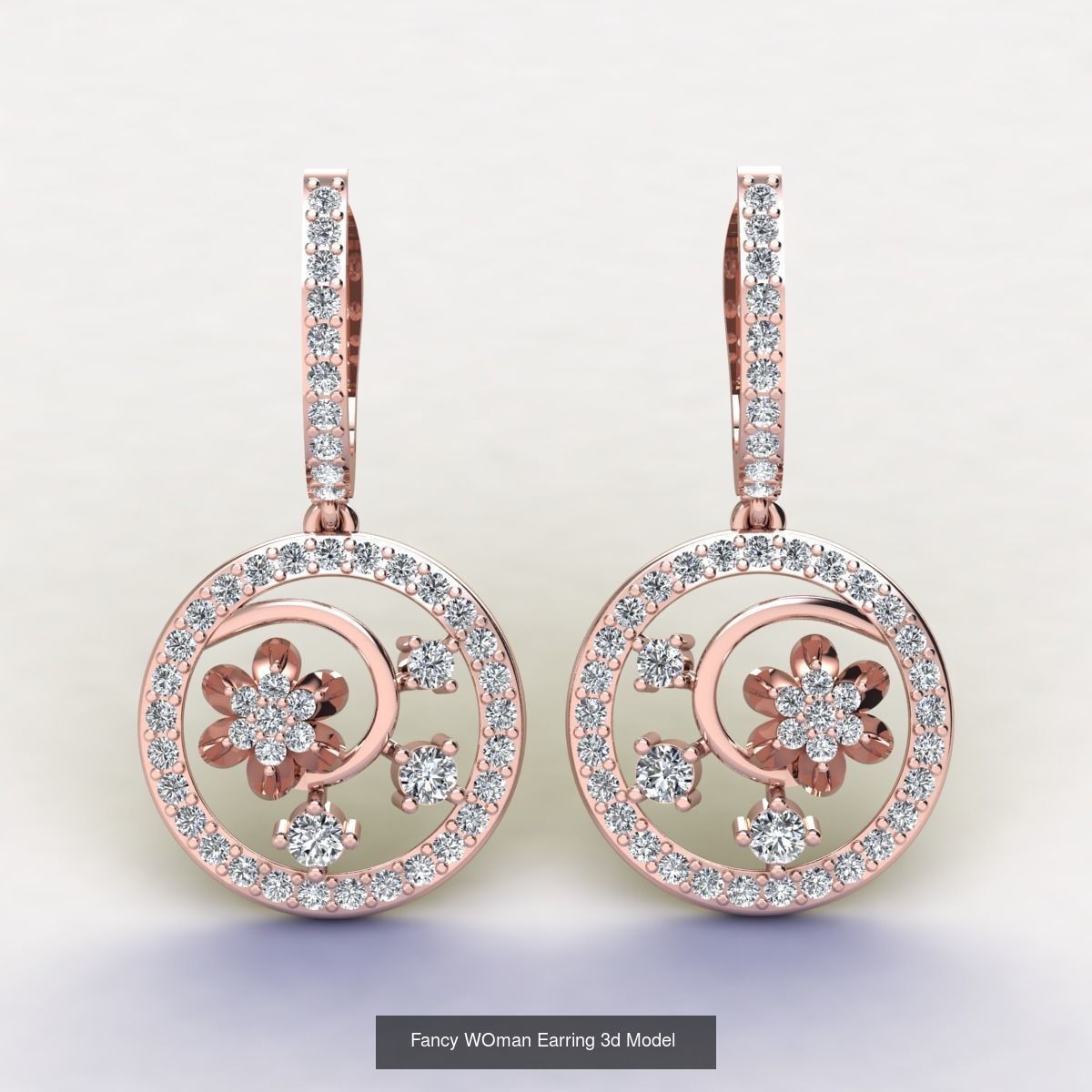 Bulk Fancy Earring And Pendent Collection and Render Detail _45