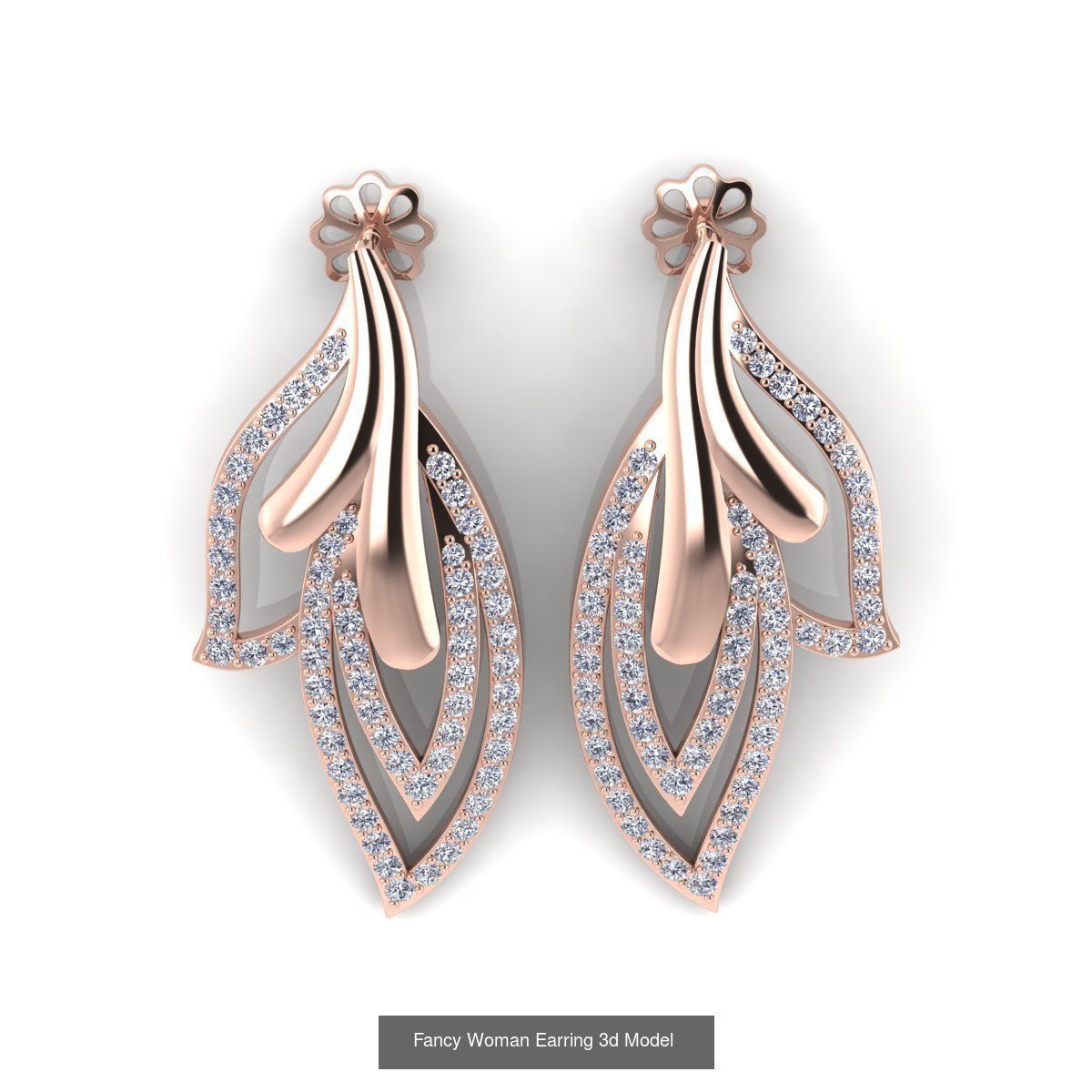 Bulk Fancy Earring And Pendent Collection and Render Detail _15