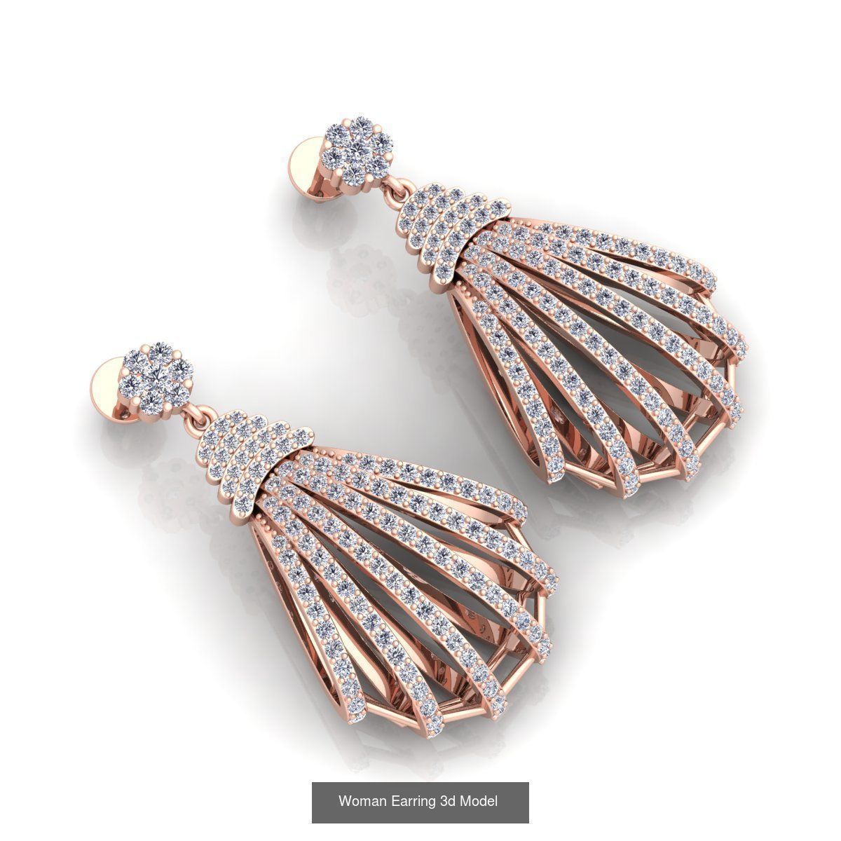 Bulk Fancy Earring And Pendent Collection and Render Detail _34