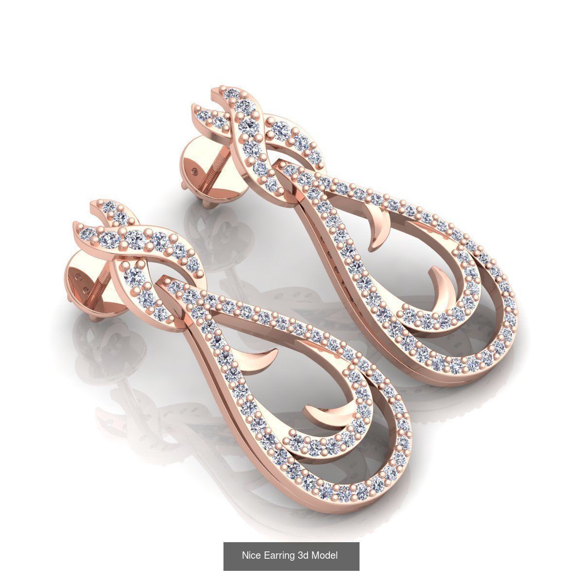 Bulk Fancy Earring And Pendent Collection and Render Detail _25