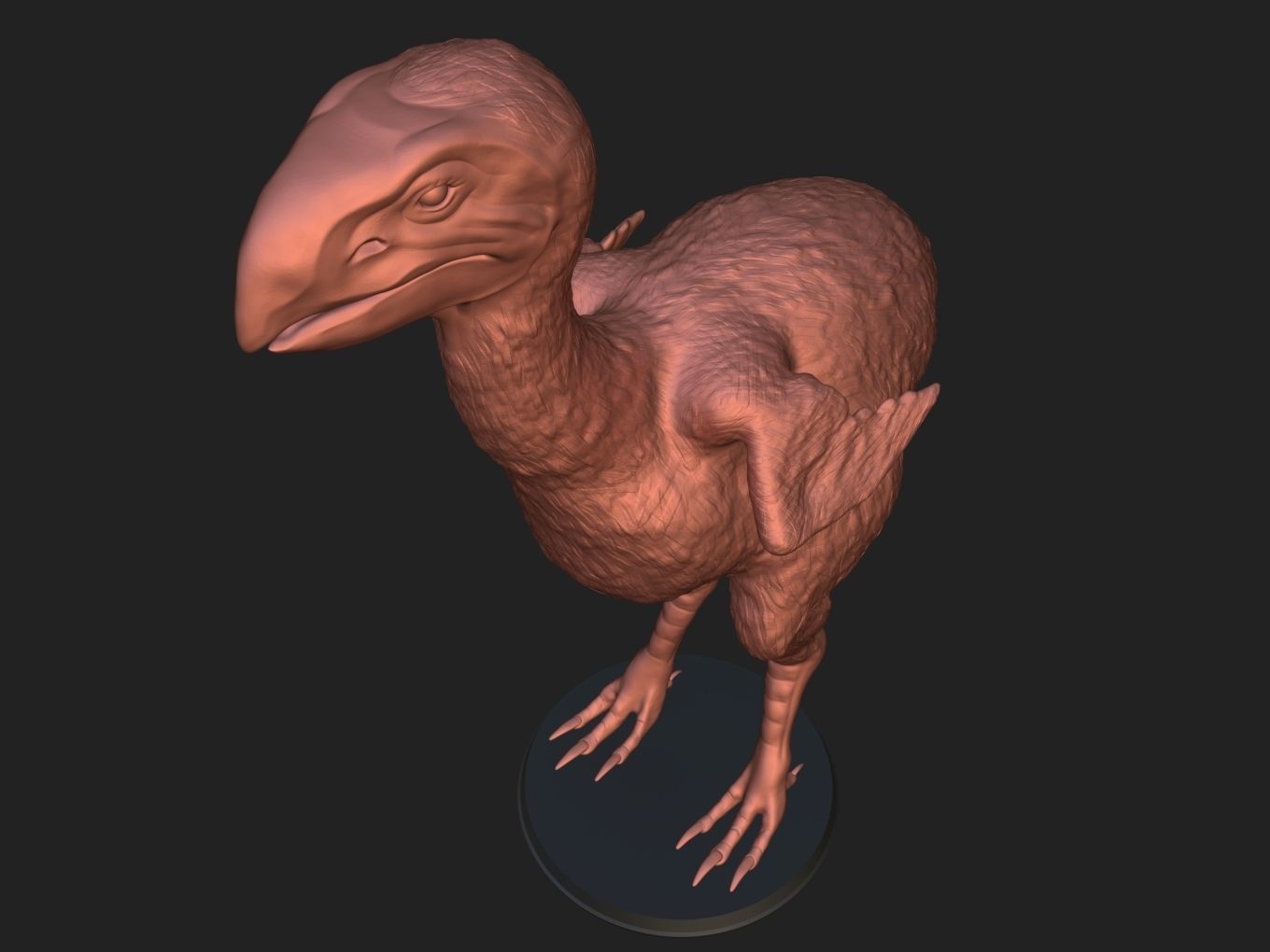 Prehistoric Gastornis 3D print model_8