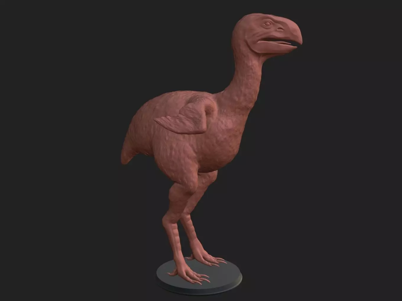 Prehistoric Gastornis 3D print model_0