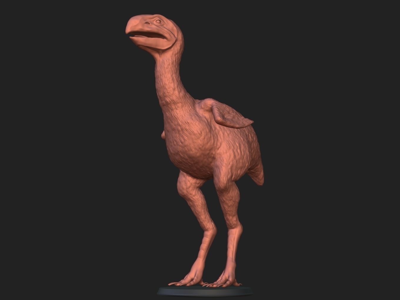 Prehistoric Gastornis 3D print model_2