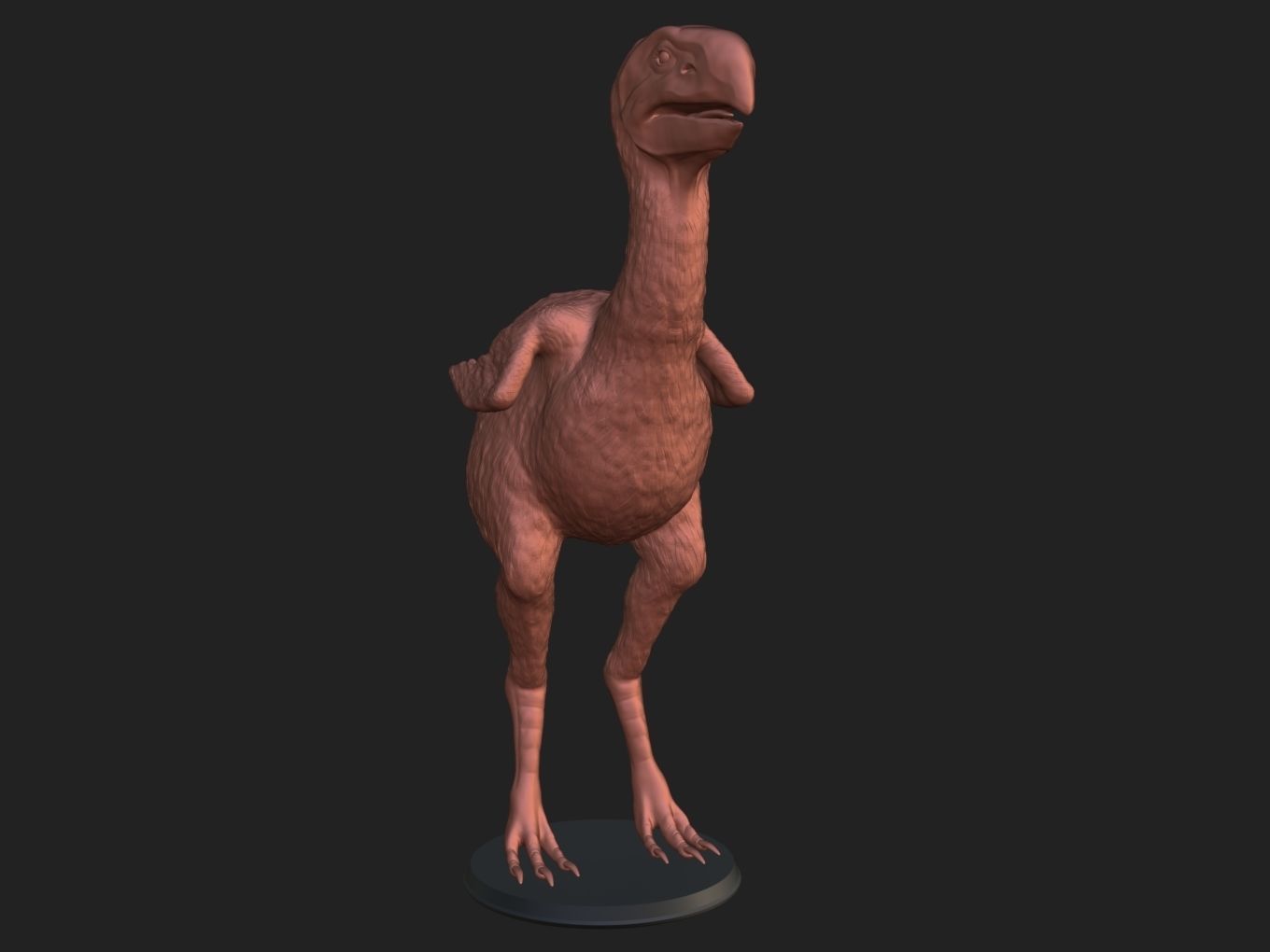 Prehistoric Gastornis 3D print model_1
