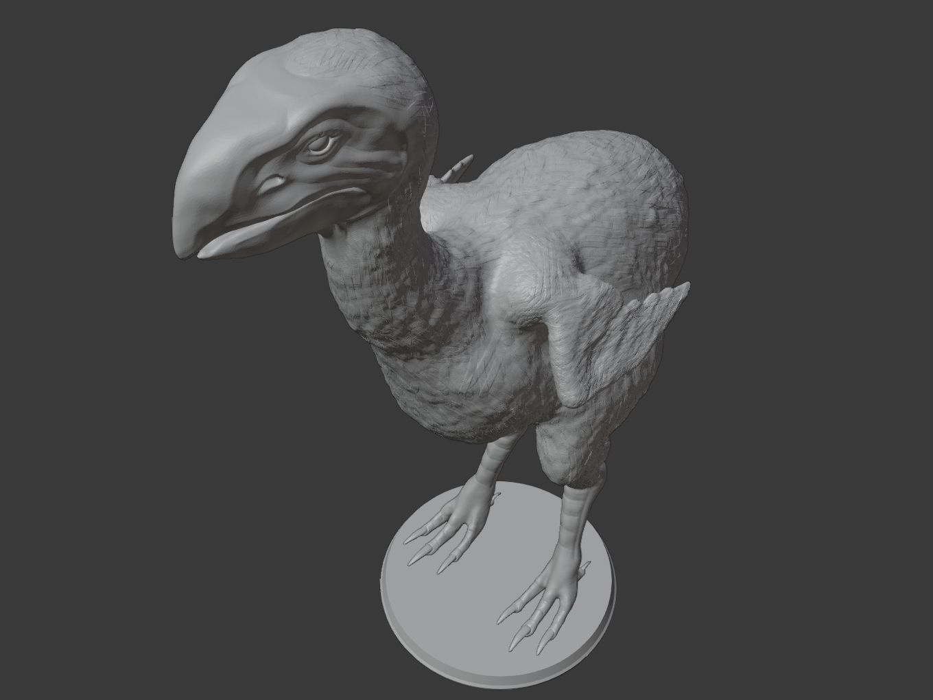 Prehistoric Gastornis 3D print model_9