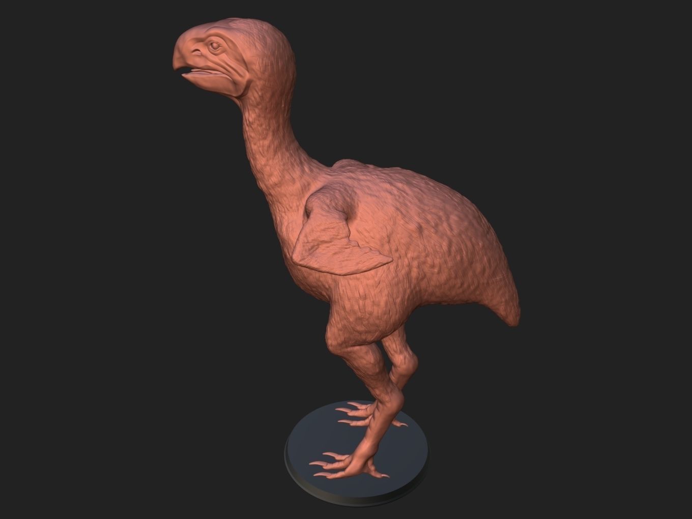 Prehistoric Gastornis 3D print model_3