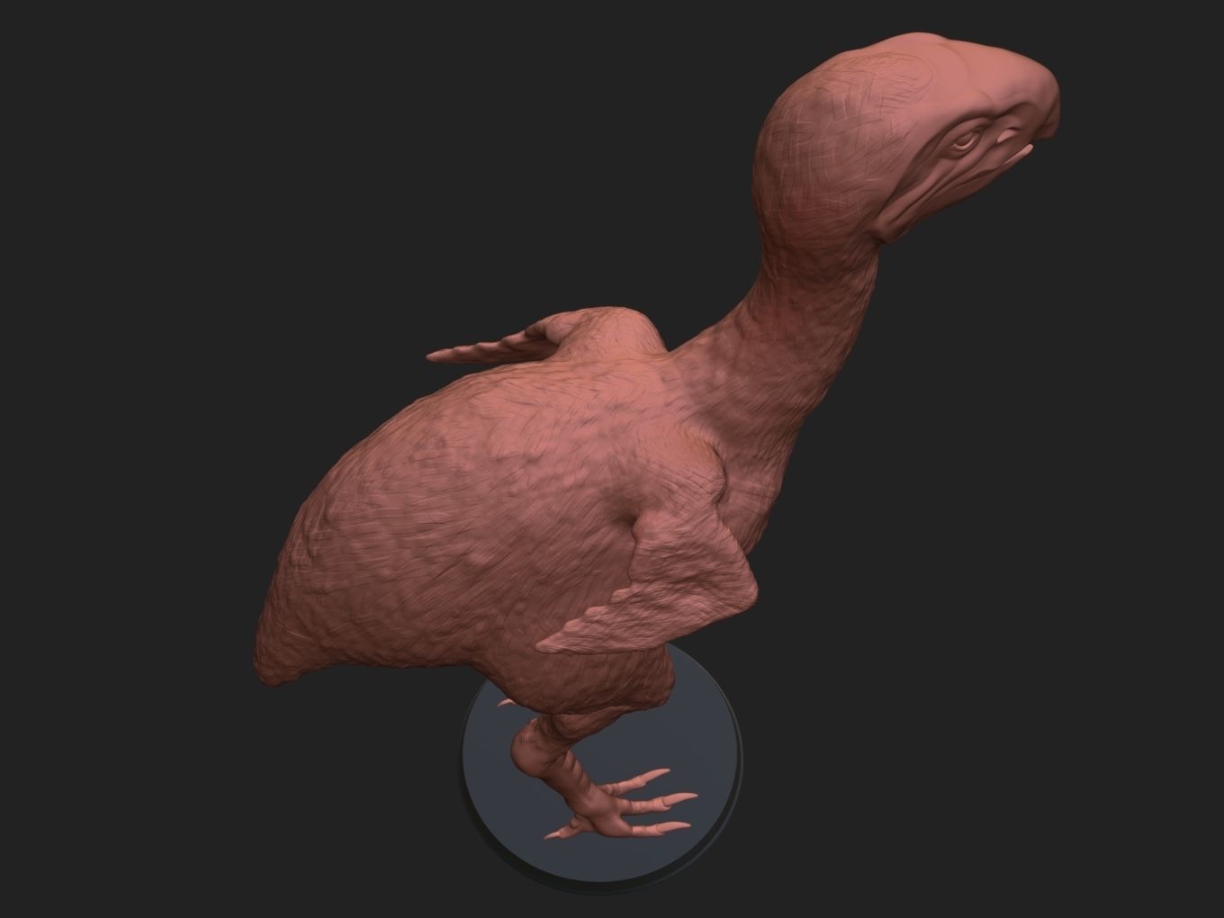 Prehistoric Gastornis 3D print model_5