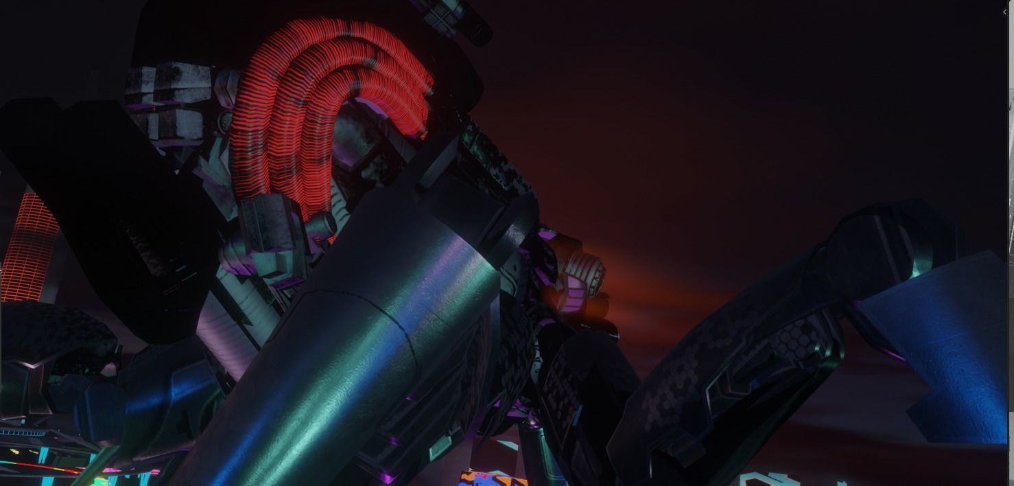 Sci-fi Car Case Scene 3D model_43