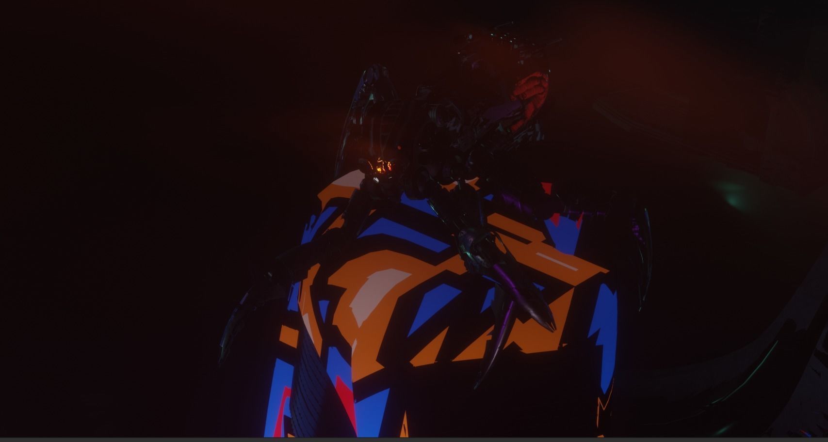 Sci-fi Car Case Scene 3D model_49