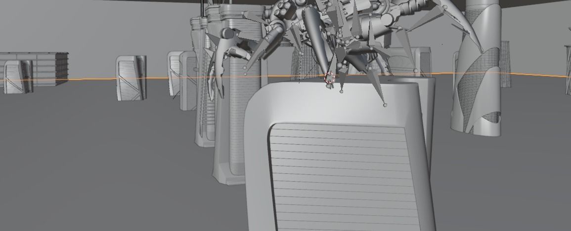 Sci-fi Car Case Scene 3D model_18