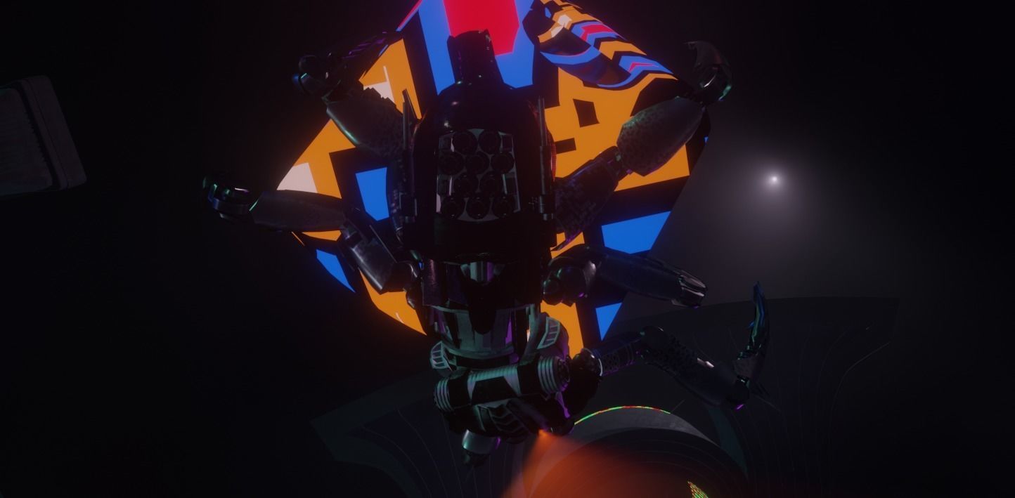 Sci-fi Car Case Scene 3D model_46