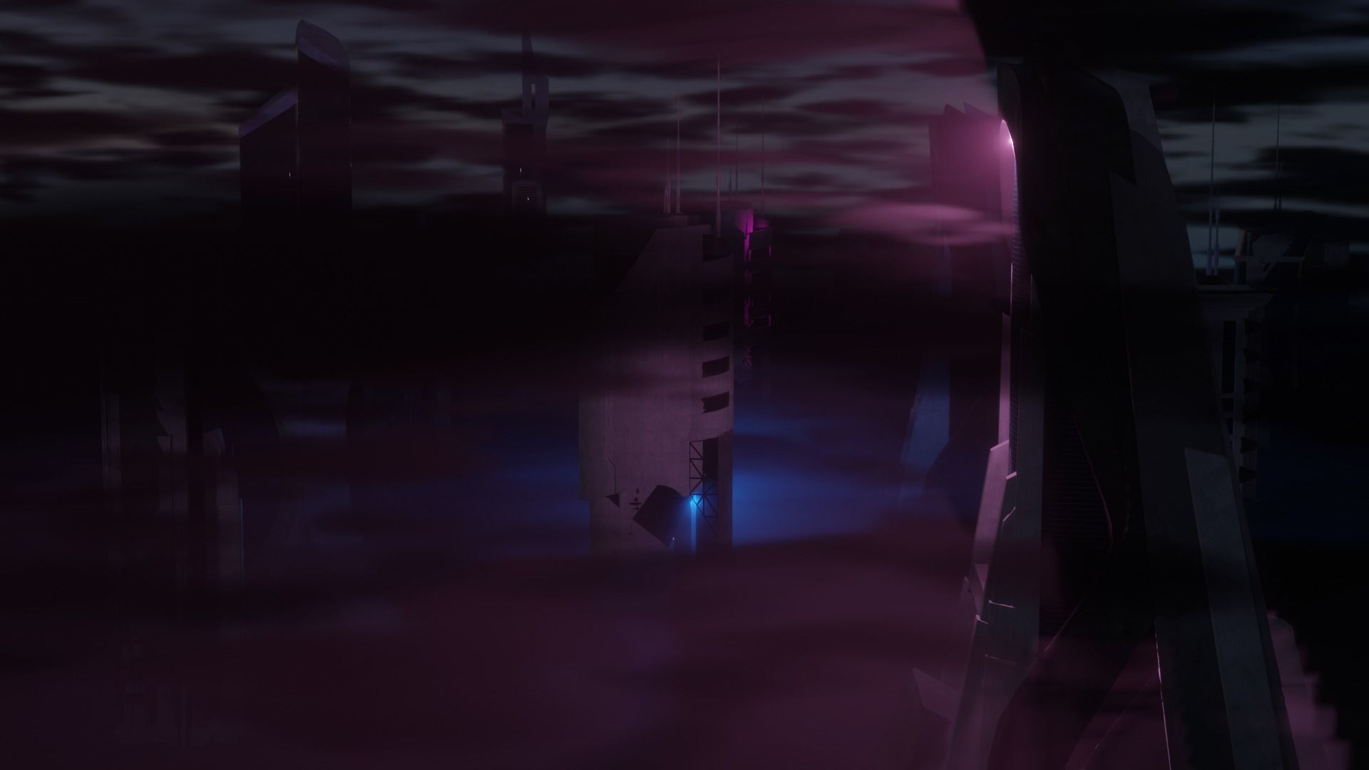 Sci-fi Car Case Scene 3D model_28