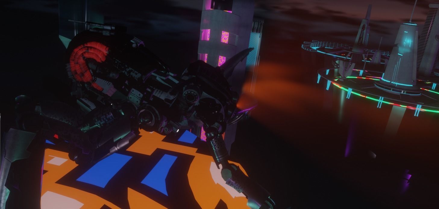 Sci-fi Car Case Scene 3D model_40