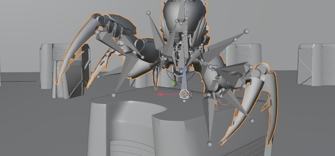 Sci-fi Car Case Scene 3D model_56