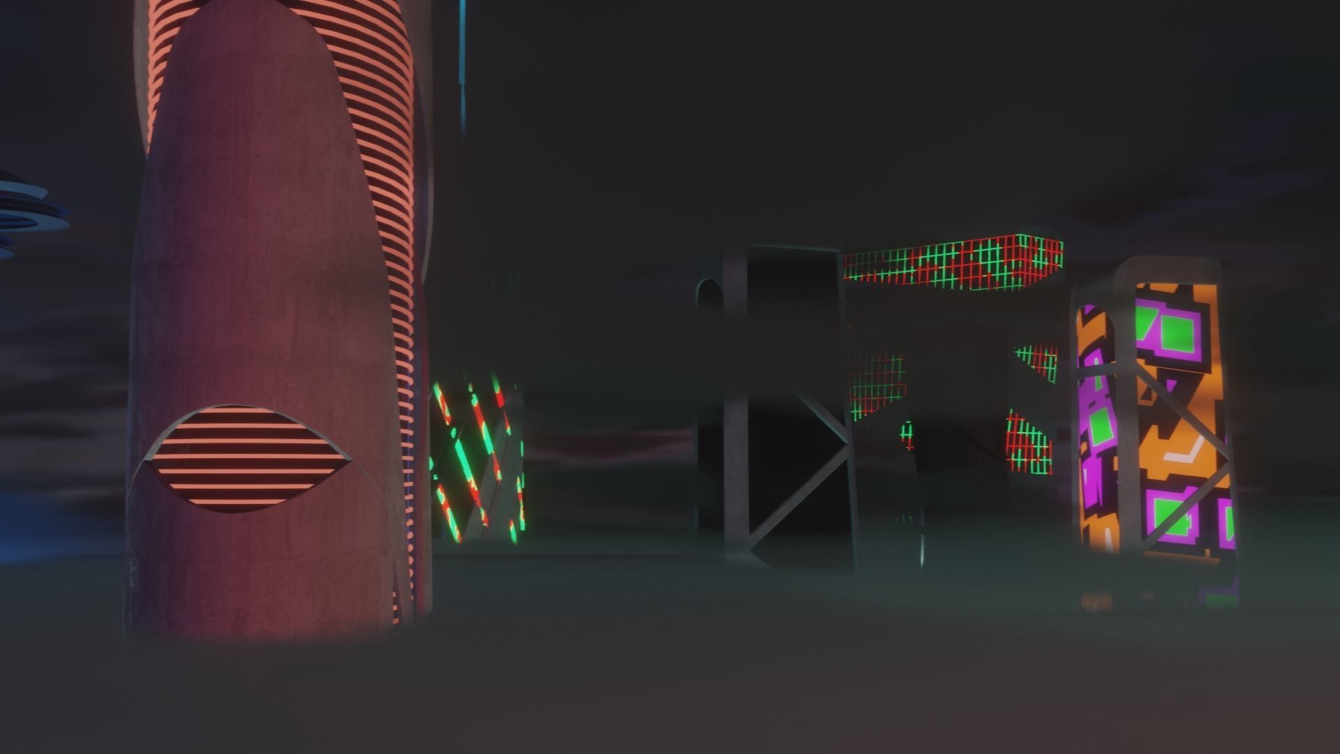 Sci-fi Car Case Scene 3D model_13