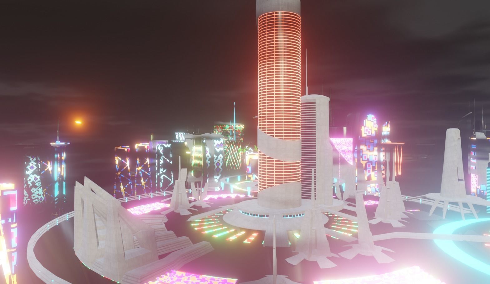 Sci-fi Car Case Scene 3D model_9