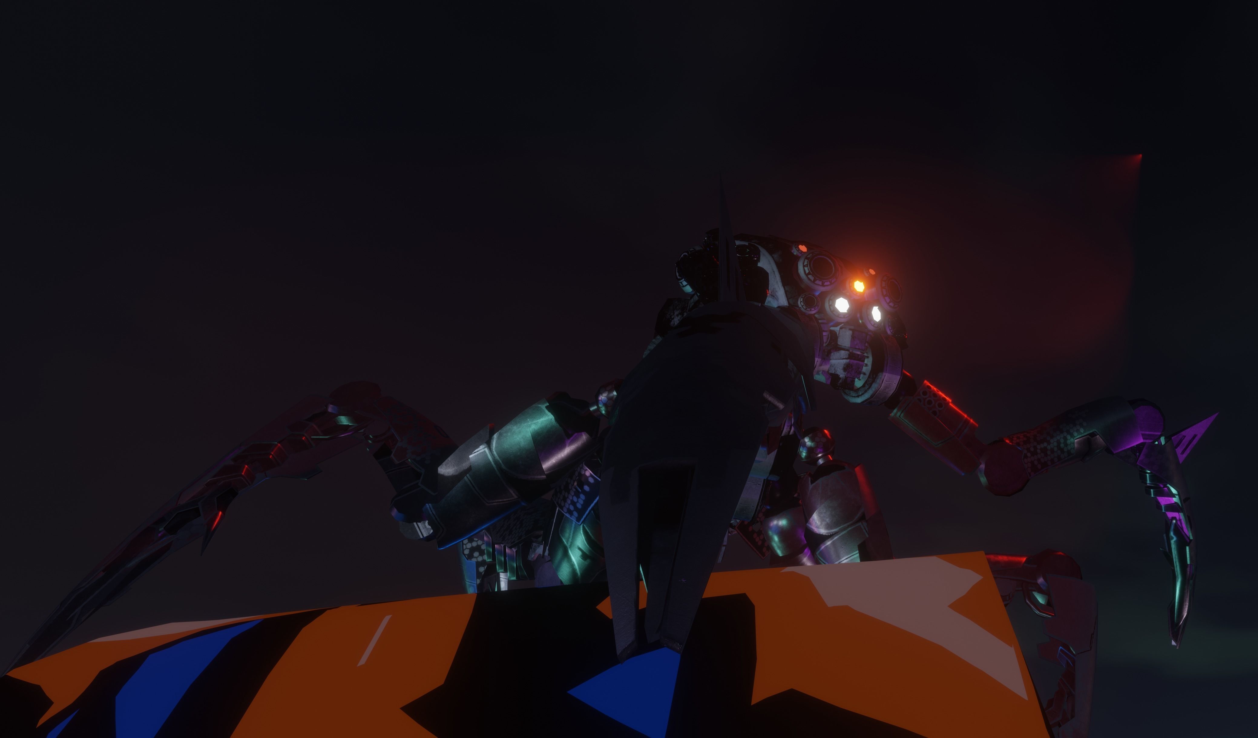 Sci-fi Car Case Scene 3D model_57