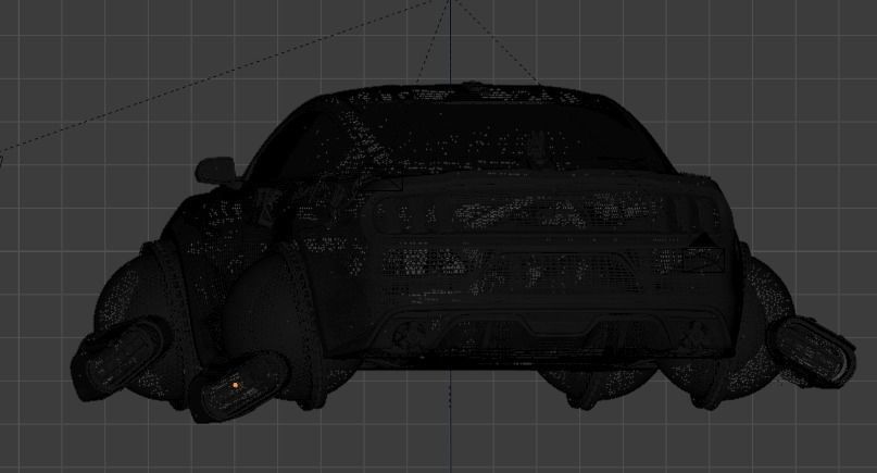 Sci-fi Car Case Scene 3D model_30