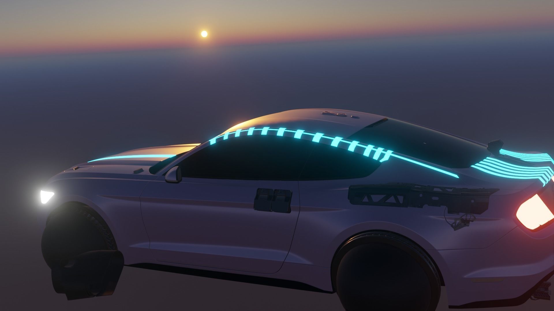 Sci-fi Car Case Scene 3D model_34