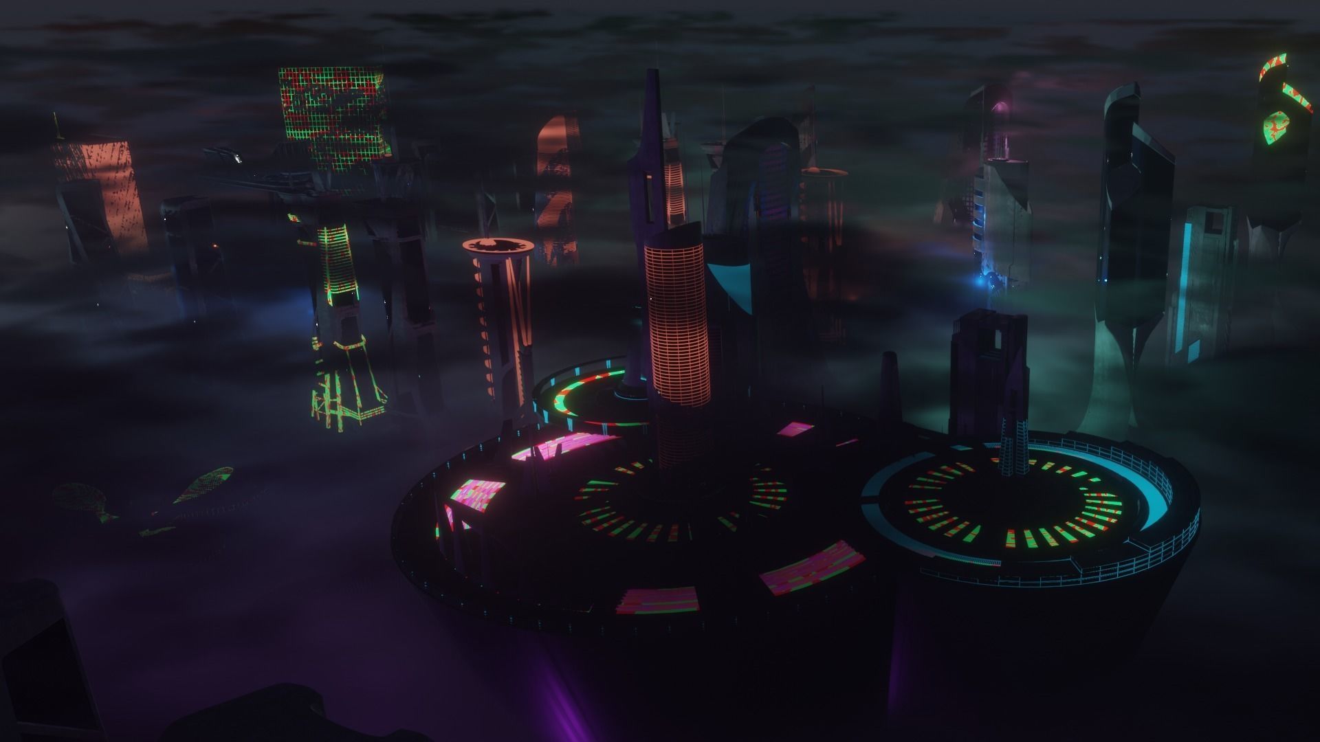 Sci-fi Car Case Scene 3D model_55