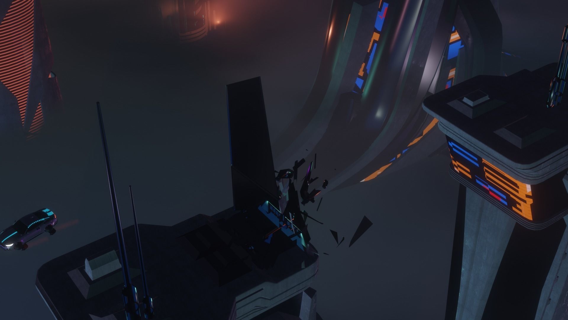 Sci-fi Car Case Scene 3D model_15