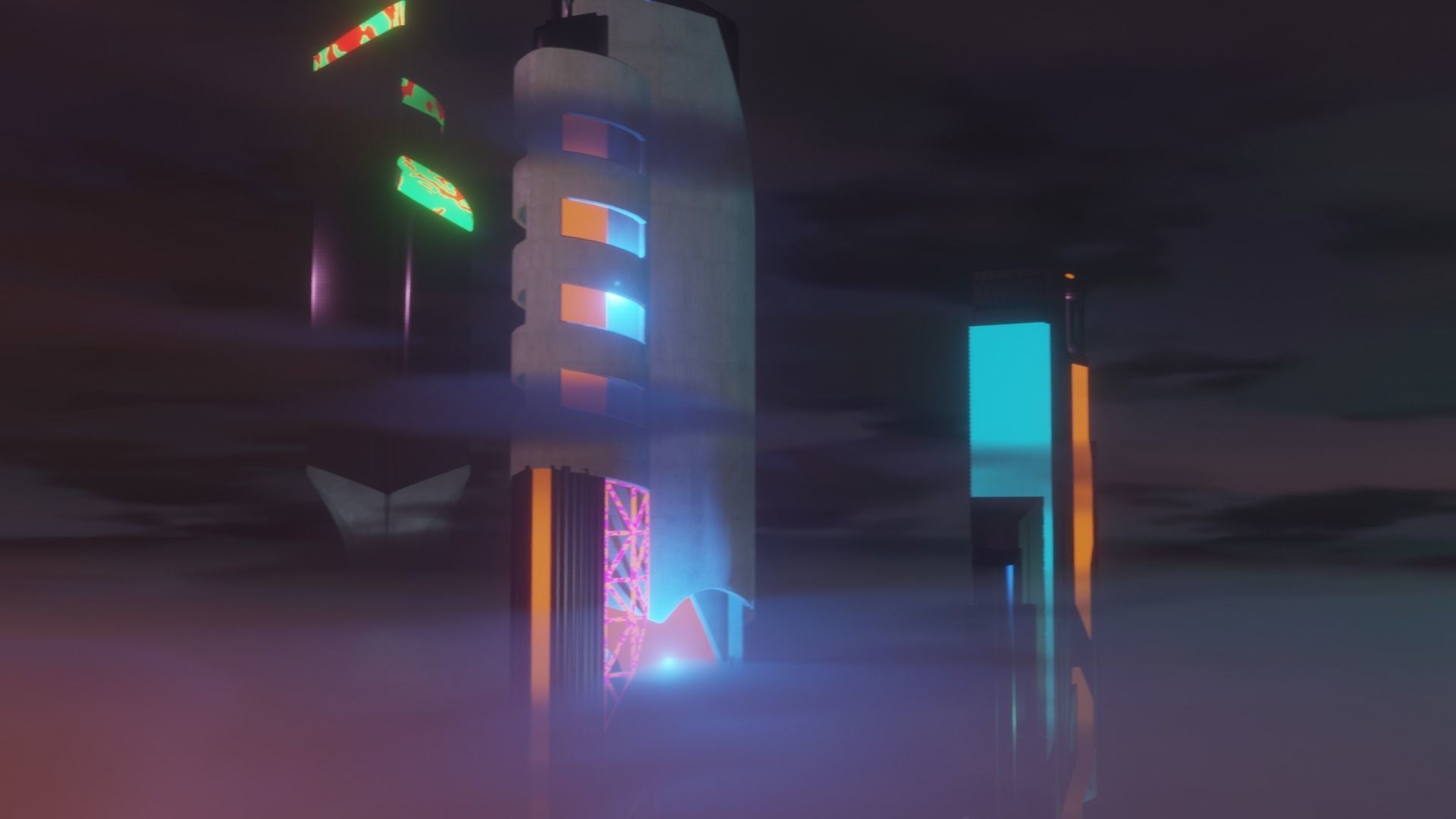 Sci-fi Car Case Scene 3D model_10