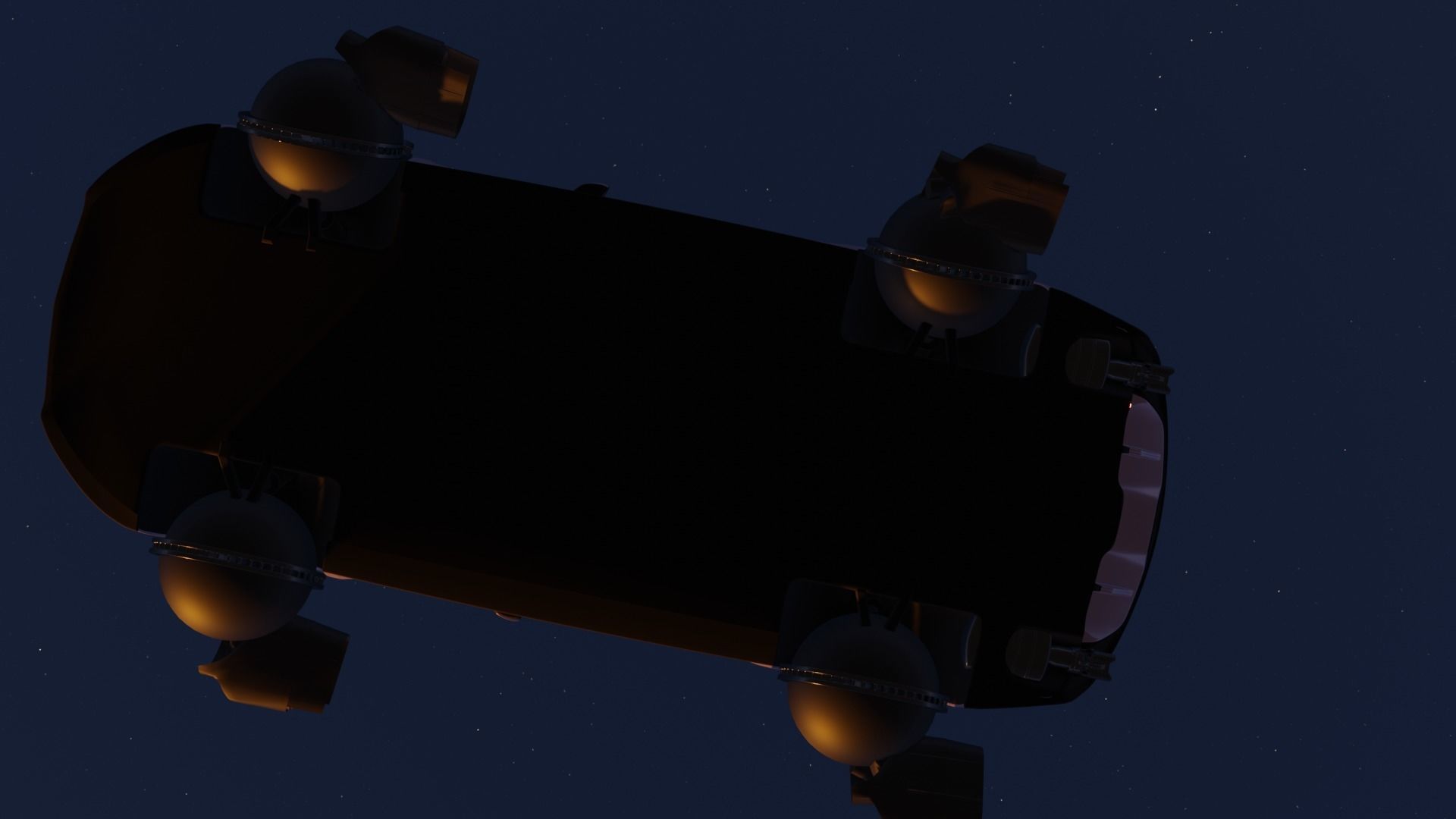 Sci-fi Car Case Scene 3D model_53